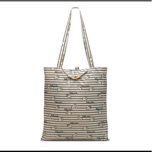 Last One! NWT Radley London Radley Stripe Foldaway Tote